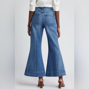 NWT Frame The Extreme Flare Ankle Blue Wide Leg High Waist Jeans Size 30